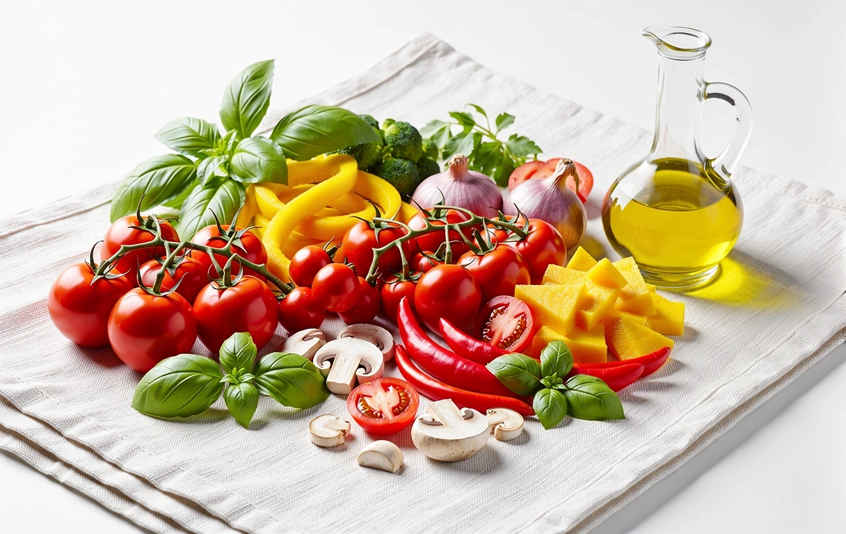 Frische Zutaten für gesunde Ernährung